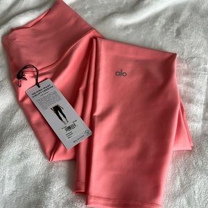 Alo 7/8 High Waist Airlift Leggings, Large, Pink Lemonade